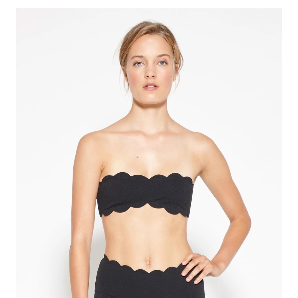 Marysia Santa Monica bandeau bikini top - Black